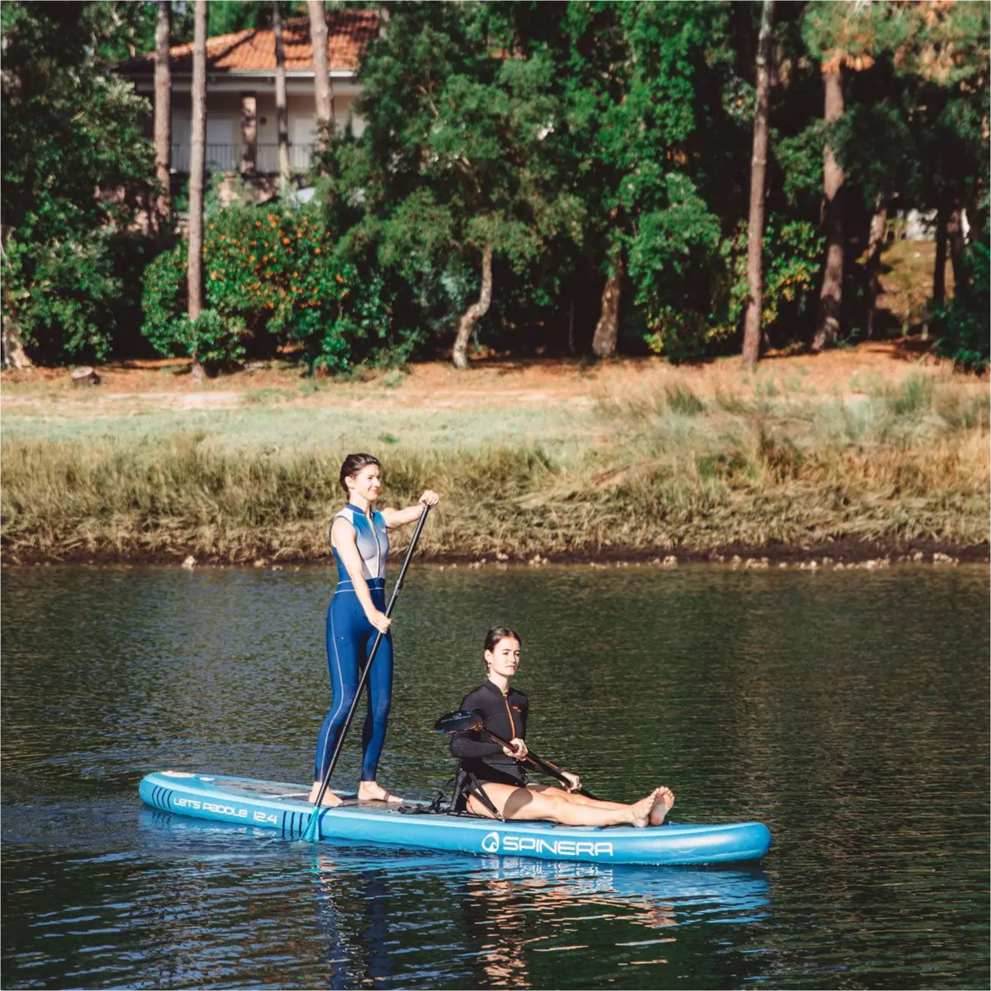 2026 Spinera Let's Paddle 12'4 ISUP-pakke Med Padle, Leash, Pumpe Og Taske SP-SUP-LP25-124
